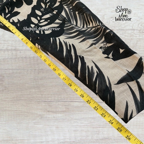 J.Crew Collection NWT palm leaf print cropped linen blend pants *shop@iamwarrior - Picture 8 of 10